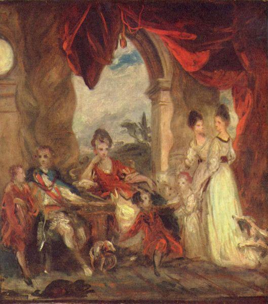 Sir Joshua Reynolds Portrat des Vierten Herzogs von Marlborough und seiner Familie oil painting picture